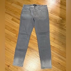 White House Black Market grey skinny jeans